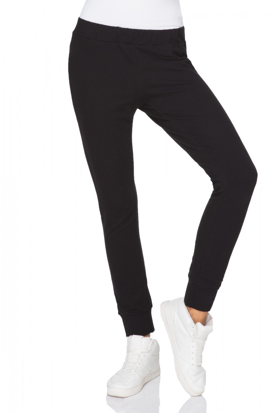 Dámské teplákové kalhoty model 13782157 - Tessita Velikost: XXL-44, Barvy: černá