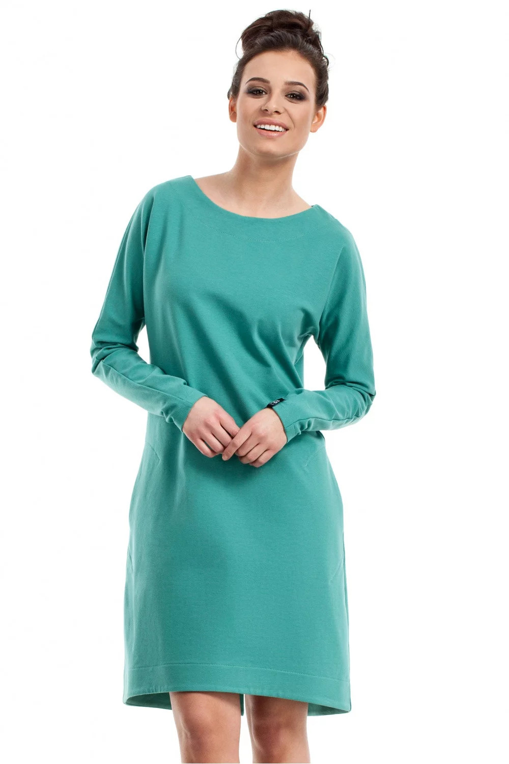 Dámské šaty B012 - BEwear S/M Zelená (obrázek 3)