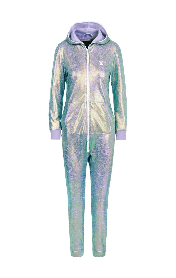Dámský overal Cosmic Slim Purple - OnePiece  metalická S (obrázek 3)