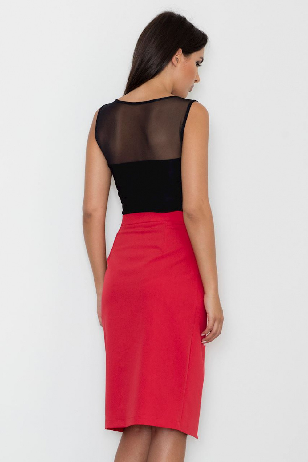 Dámská sukně model 15028617 červená S - Figl