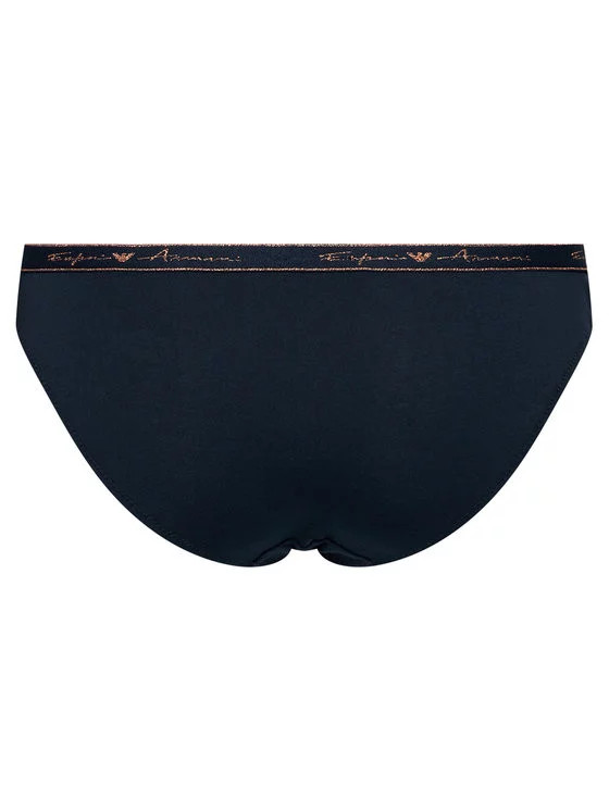 Dámské kalhotky 163334 1P223 17135 - 2 pack - Emporio Armani bílá/tmavě modrá XS (obrázek 4)