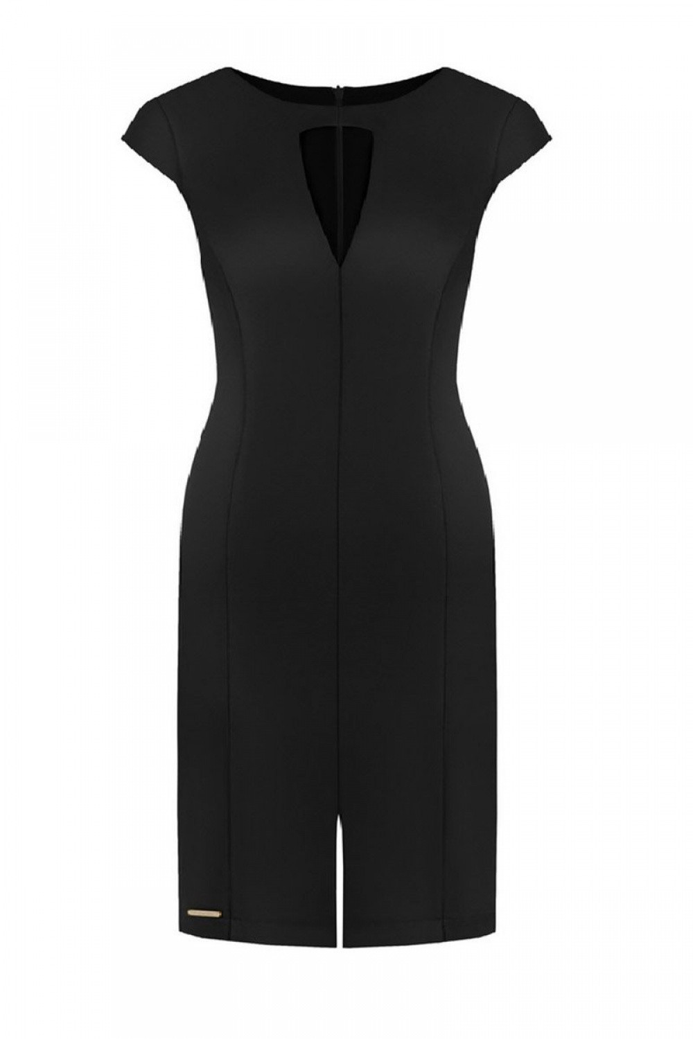 Společenské šaty model 108533 Ellina - Jersa černá 46