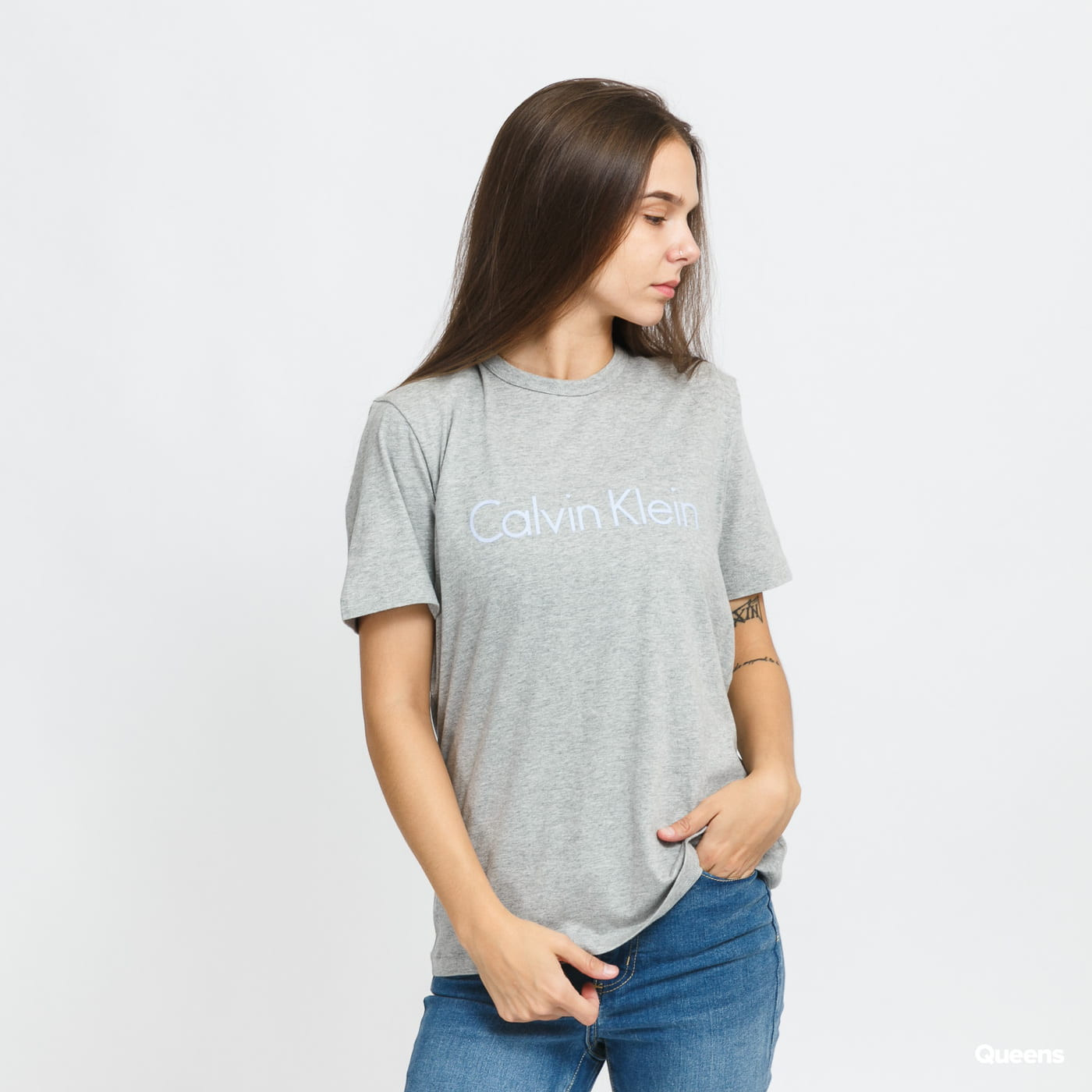 Dámské tričko Šedá M šedá model 17515215 - Calvin Klein