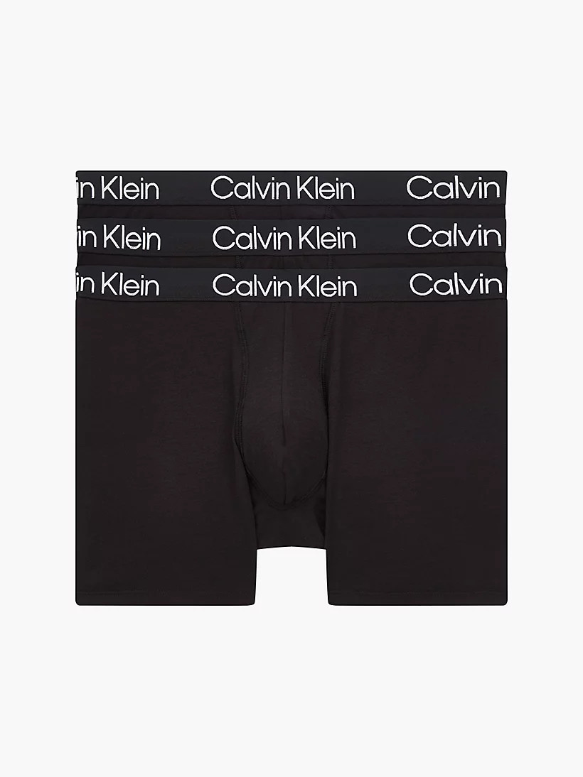 Levně Pánské boxerky 3pack NB2971A - 7V1 - Černá - Calvin Klein 2XL černá