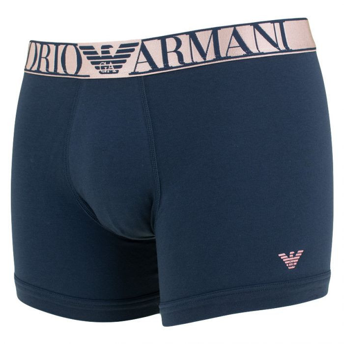 Pánské boxerky 110818 1A512 - 00135 - Modro-růžové - Emporio Armani M modro-růžová