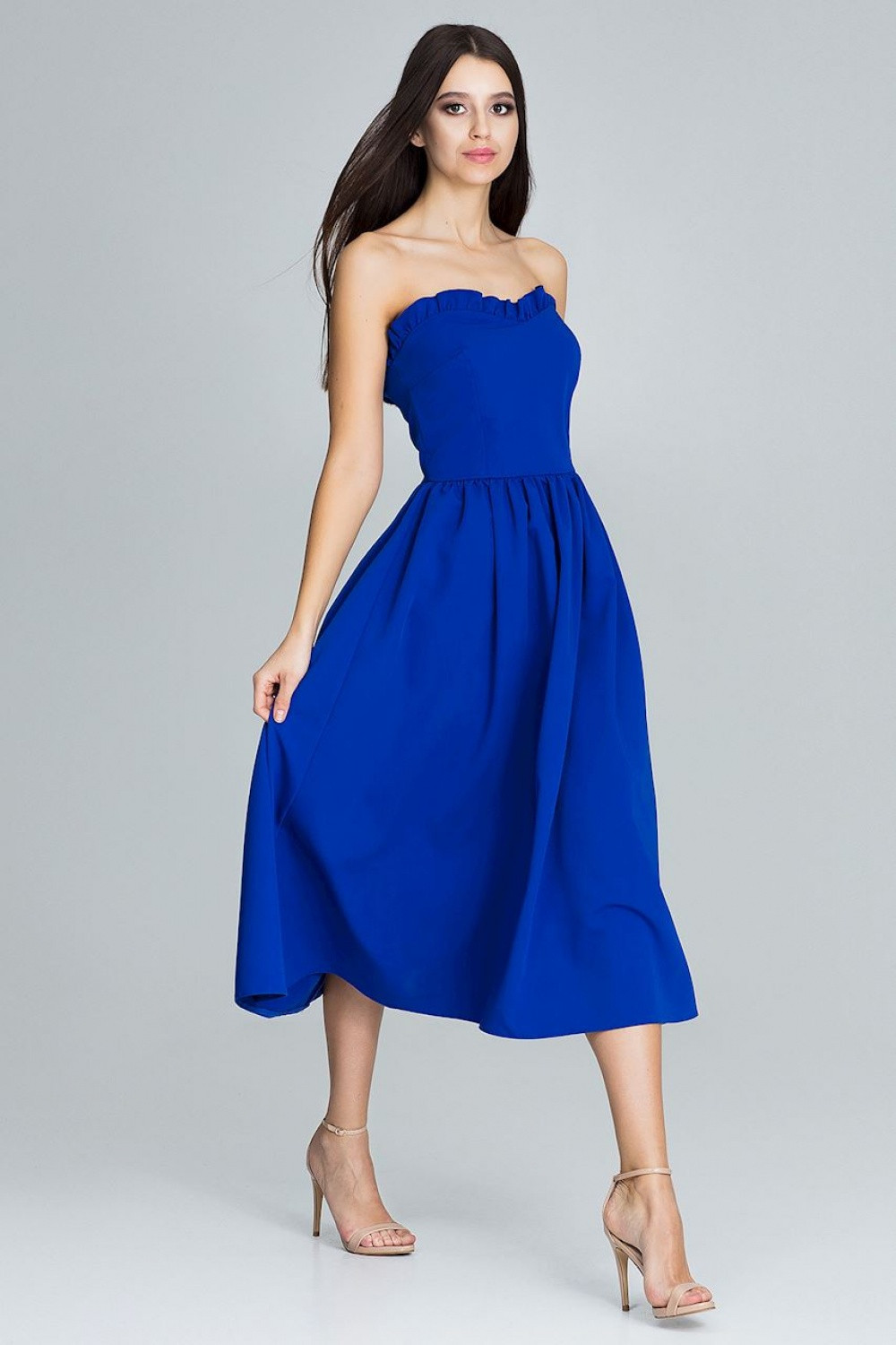 Dámské šaty model 16206702 královská modř M38 - Figl