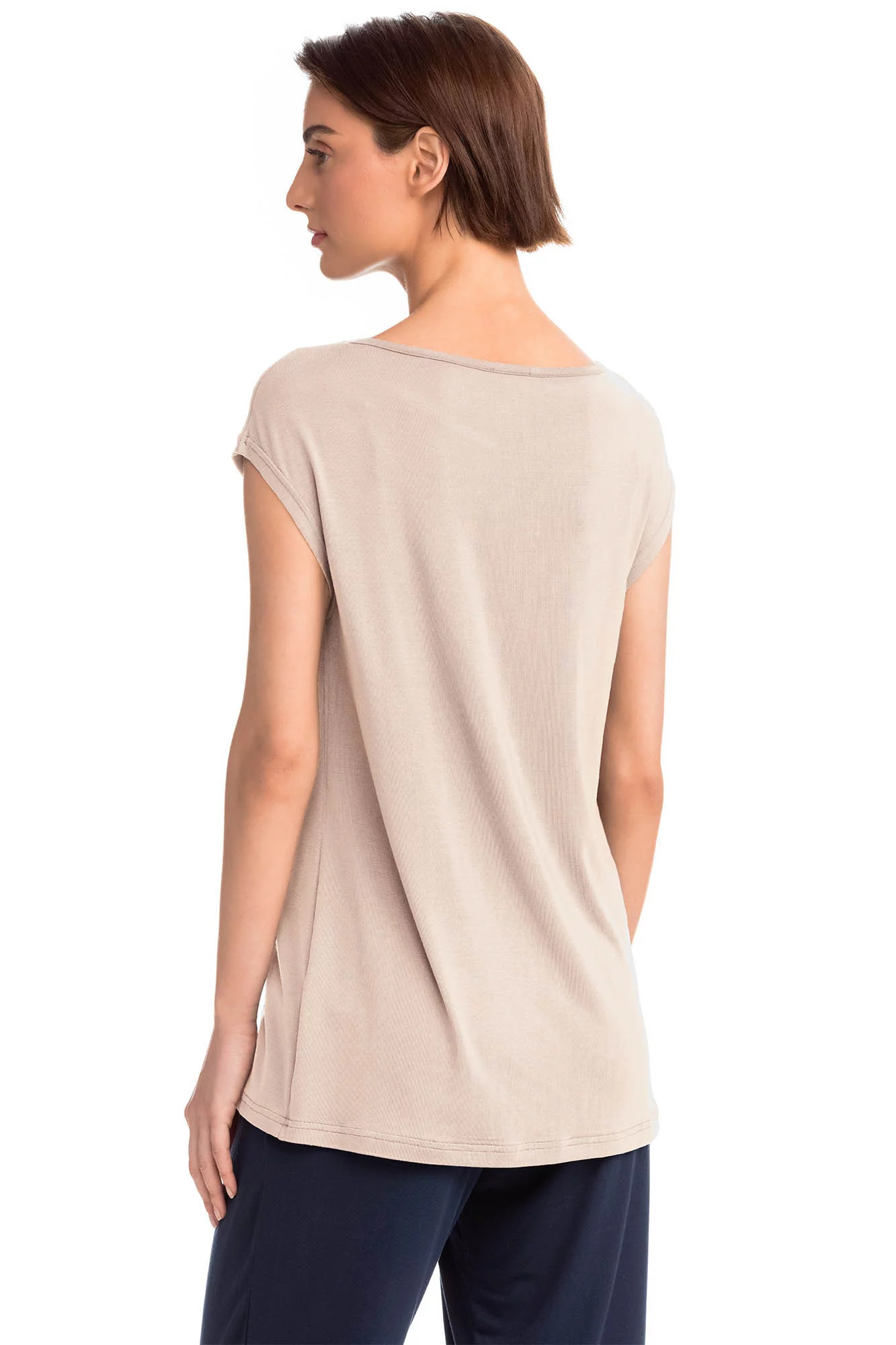 Vamp - Krátká dámská noční košile BEIGE SOLEIL M 14191 - Vamp (obrázek 3)