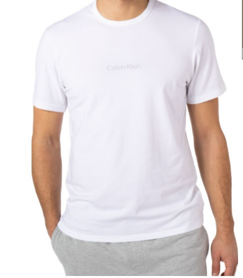 Pánske tričko - NM2170E - 100 - biela - Calvin Klein XL bílá