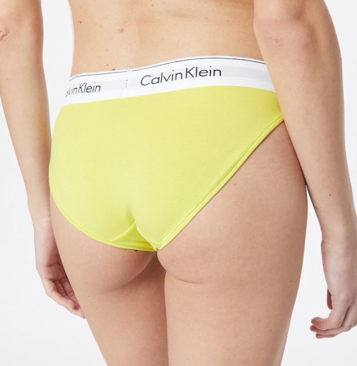 Dámské kalhotky F3787E ZIR - žlutá - Calvin Klein S žlutá