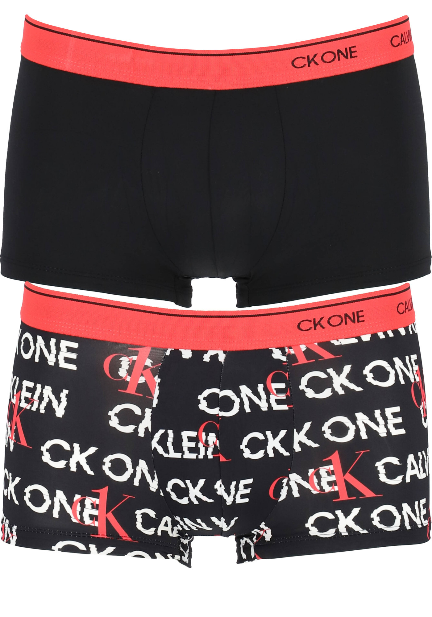 Pánské trenýrky 2pack model 17058019 - Calvin Klein Velikost: XL, Barvy: černá s červenou
