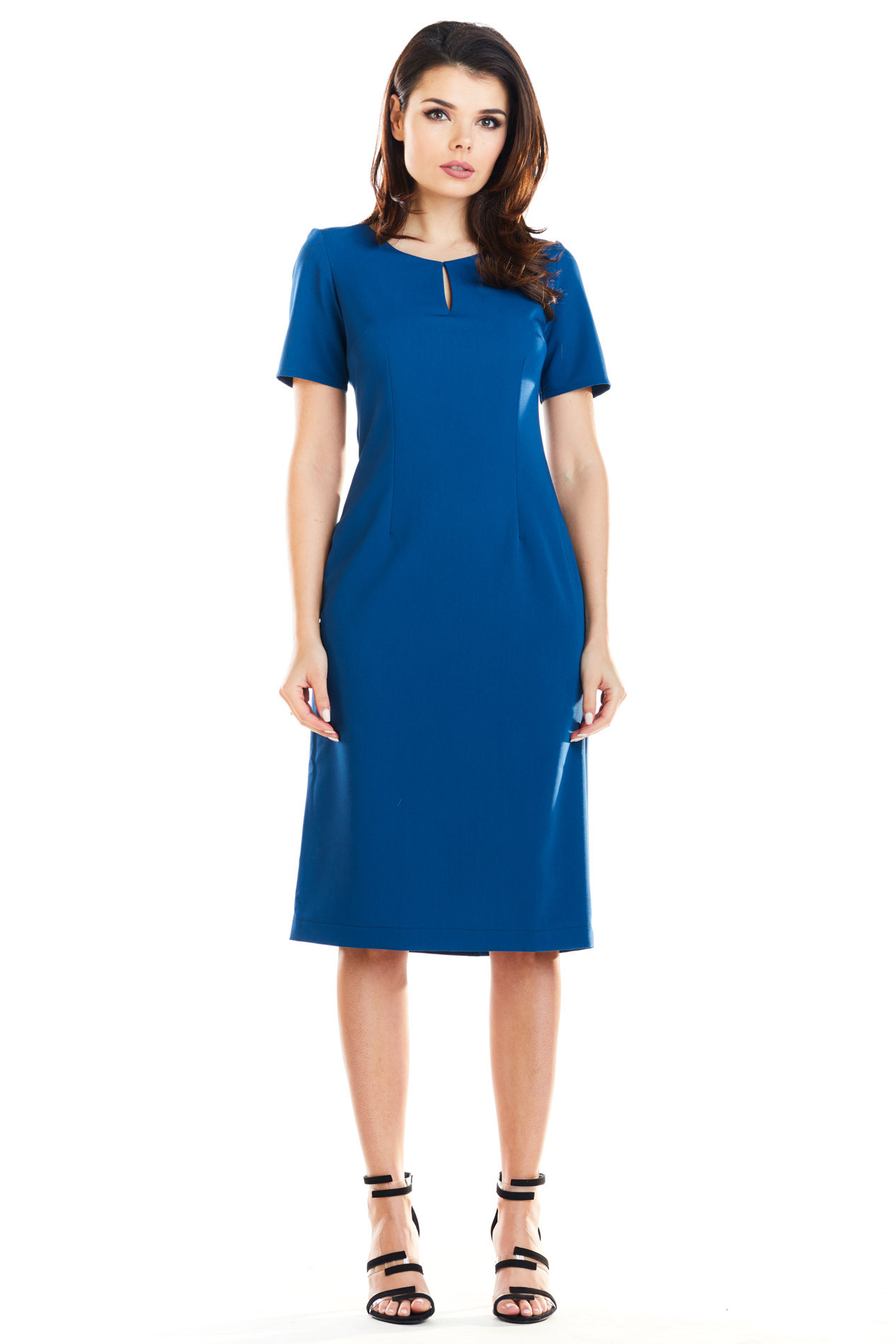 Dámské šaty A252 - Awama M tm.Modrá