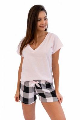Dámské pyžamo model 17089271 růžové - Sensis Velikost: L, Barvy: růžova