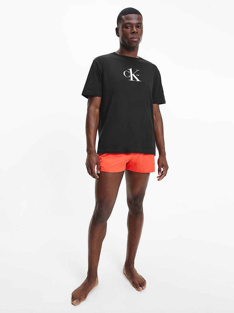 Pánské tričko KM0KM00757 - BEH černá - Calvin Klein S černá