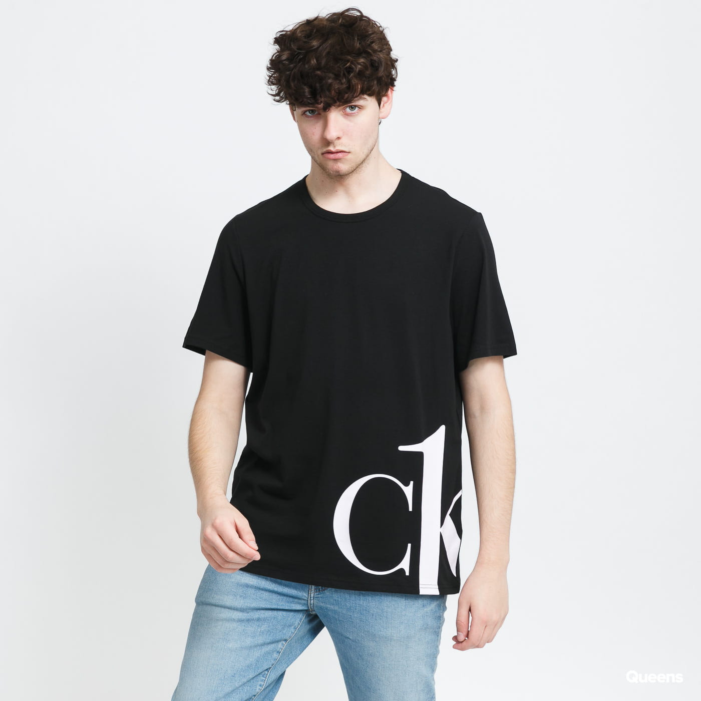Pánske tričko NM1904E - 1W6 - čierna - Calvin Klein XL čierna