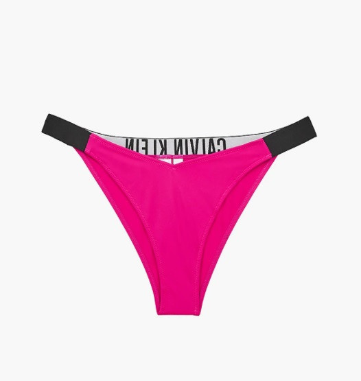 Spodní díl plavek Delta bikini KW0KW01726 T01 růžová - Calvin Klein M růžová a černá