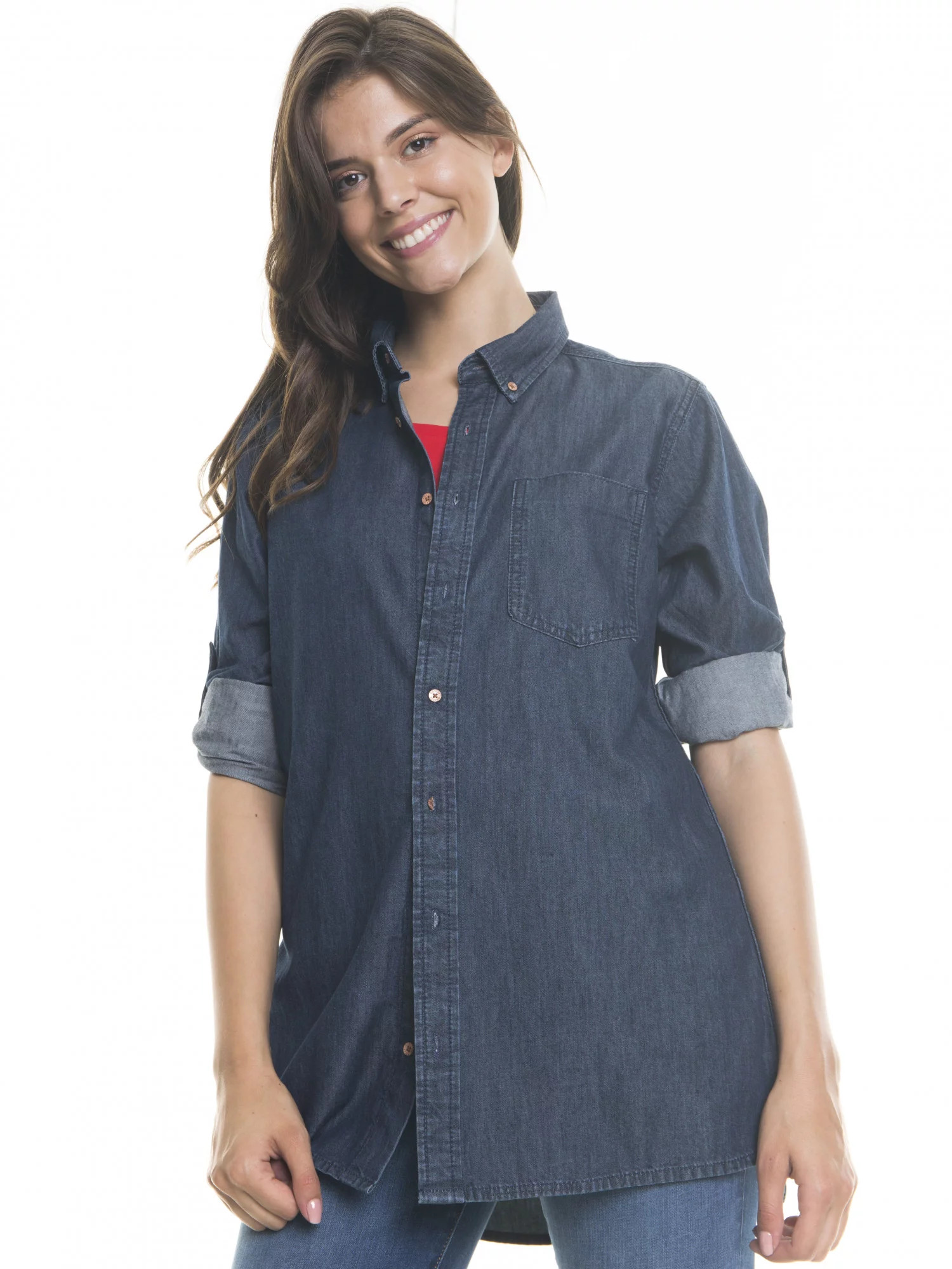 Big Star Košile s dlouhým rukávem 145676 Dark Jeans-603 XL jeans (obrázek 6)