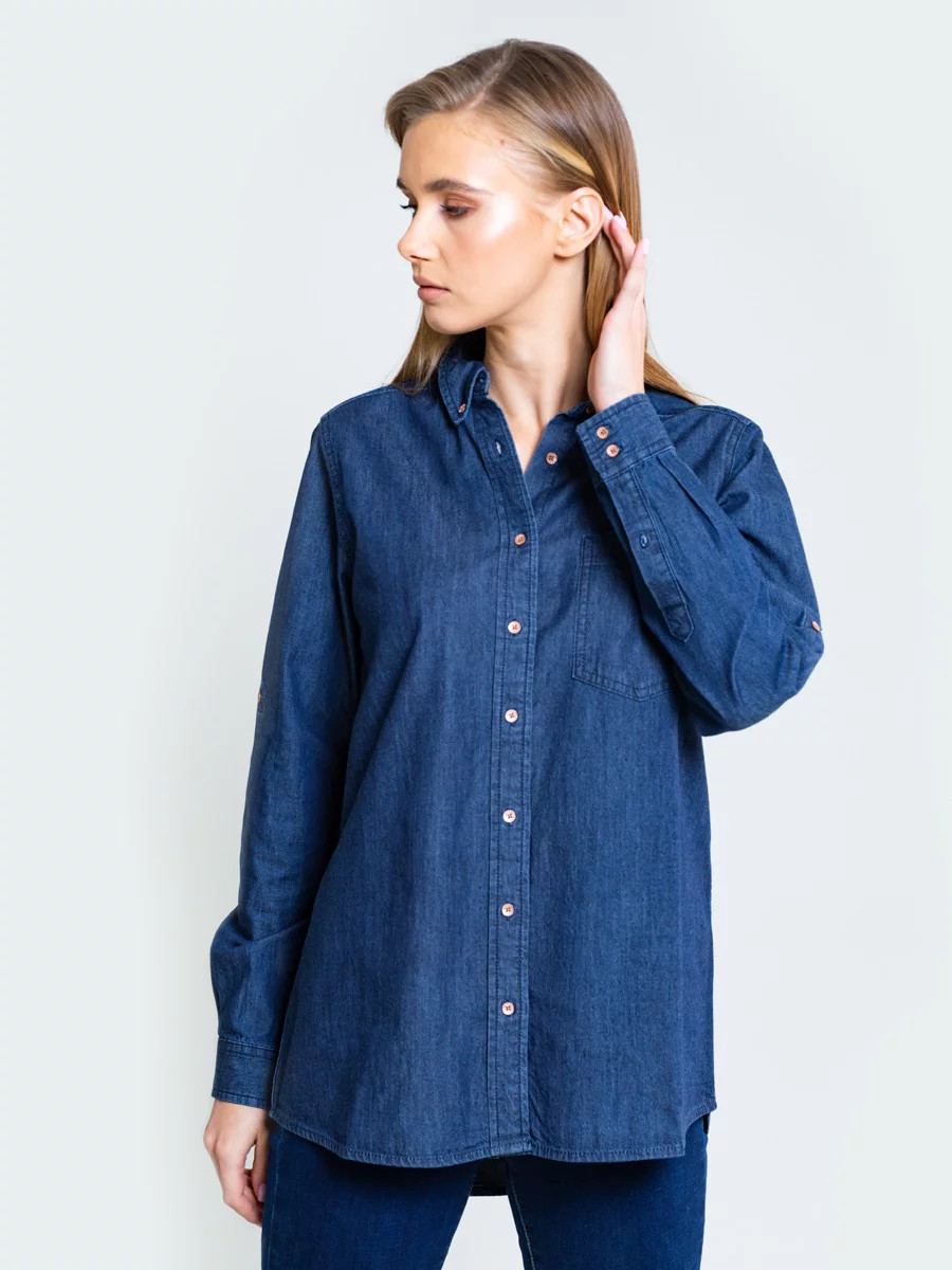 Big Star Košile s dlouhým rukávem 145676 Dark Jeans-603 XL jeans (obrázek 3)