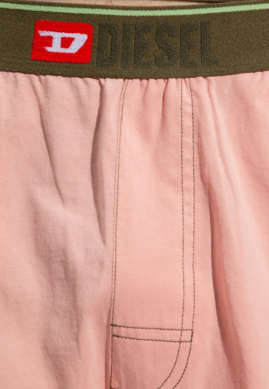 Dámské pyžamo A03893 - 0WCAX růžová/khaki - Diesel XL khaki-růžová