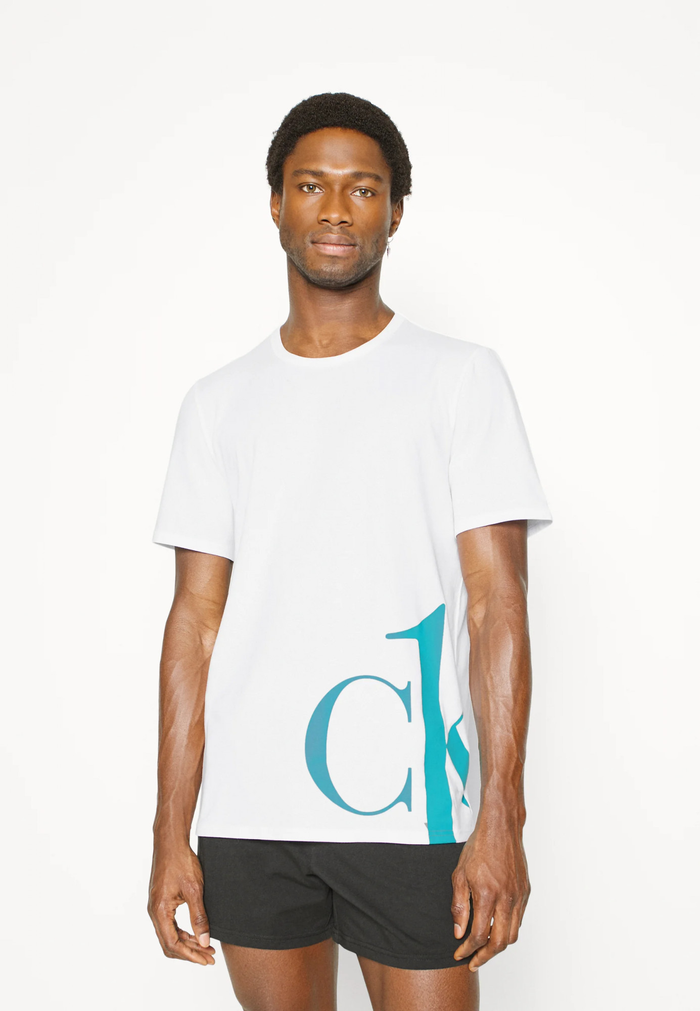Pánske tričko NM1904E - 1W8 - biela - Calvin Klein L bílá
