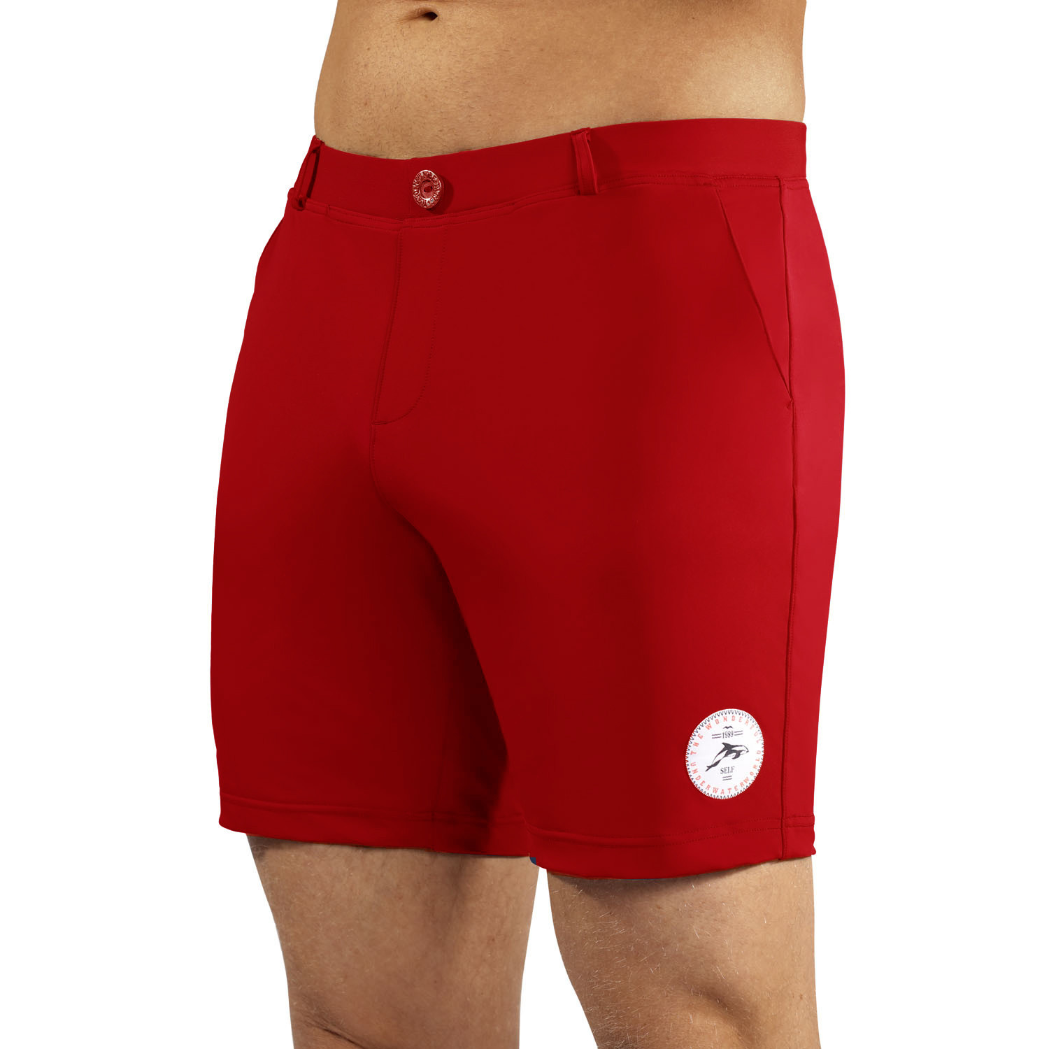 Pánské plavky Swimming shorts comfort 6 - Self červená 2XL