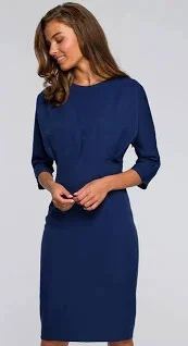 Dámské šaty S242 - Stylove černá S (obrázek 8)