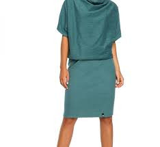Dámské šaty B097 - BEwear 2XL/3XL Zelená