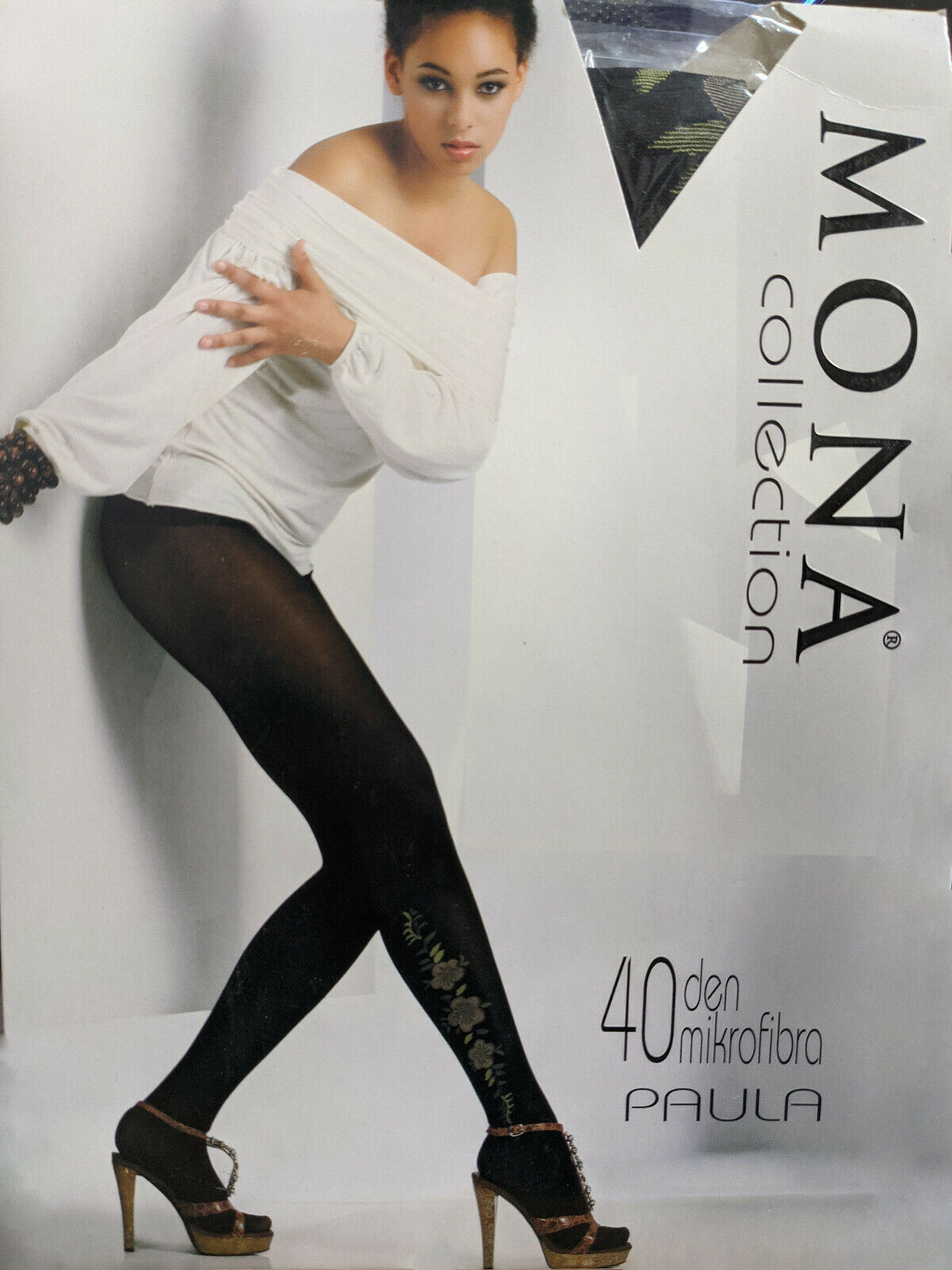 Punčochové kalhoty Paula - Mona S černá