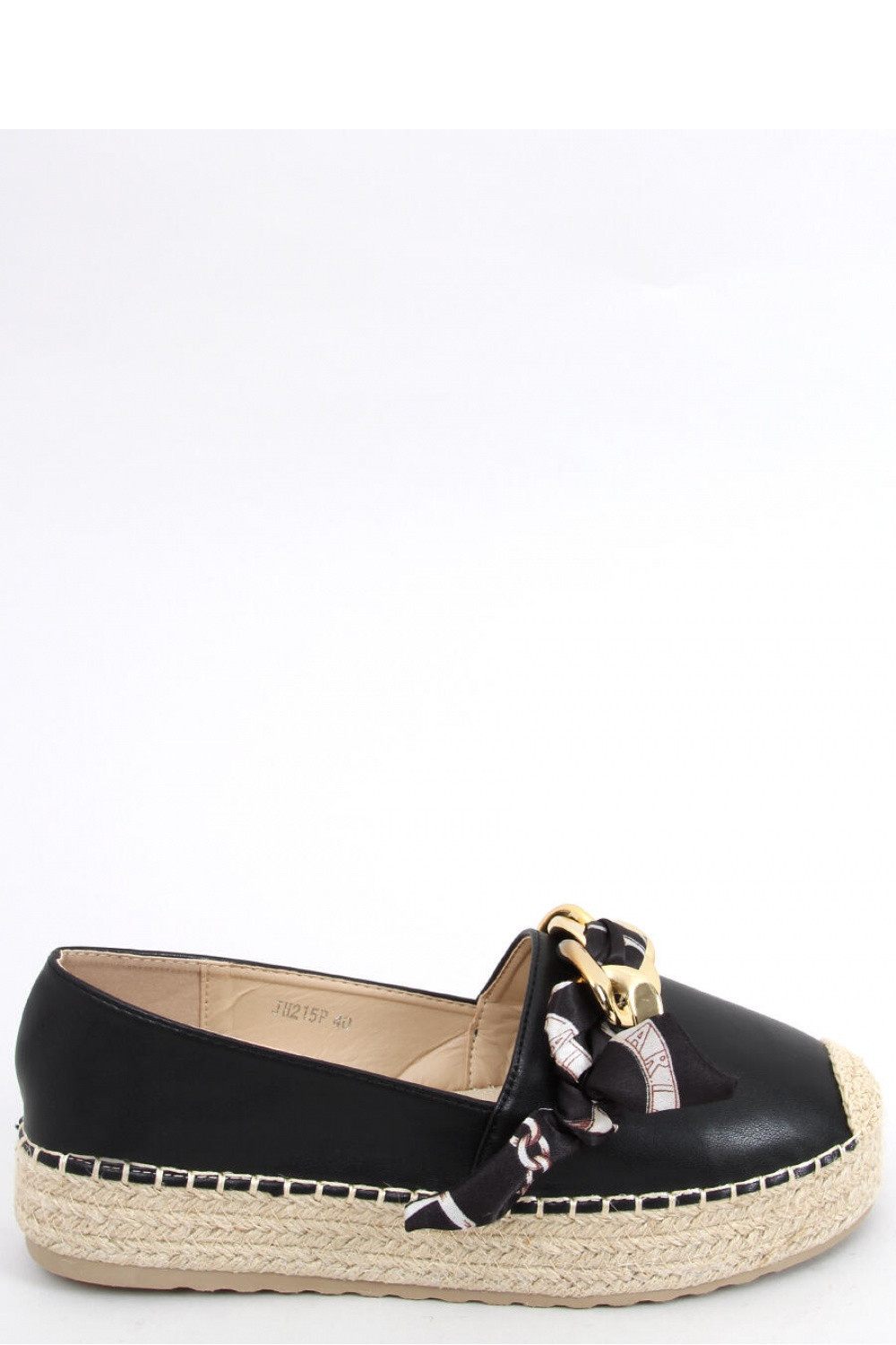 Dámské boty Espadrilky JH215P - Inello 39 černá se zlatou