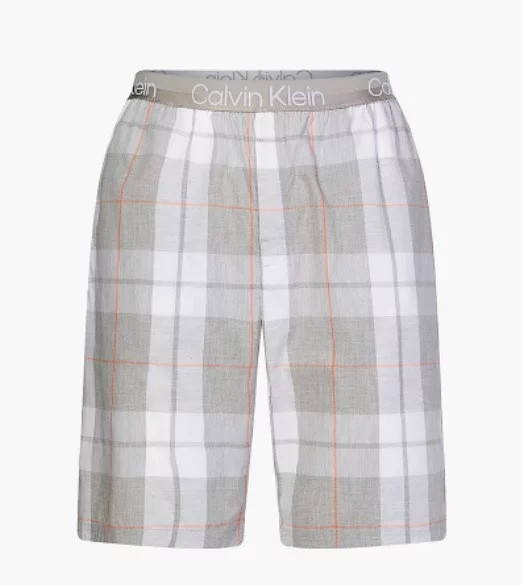 Pánské kraťasy na spaní NM2179E 1MQ - šedá/bílá - Calvin Klein XL šedo-bílá (obrázek 3)