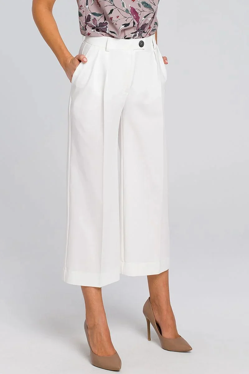 Dámské kalhoty S139 - Stylove XXL-44 ecri(krémová) (obrázek 5)