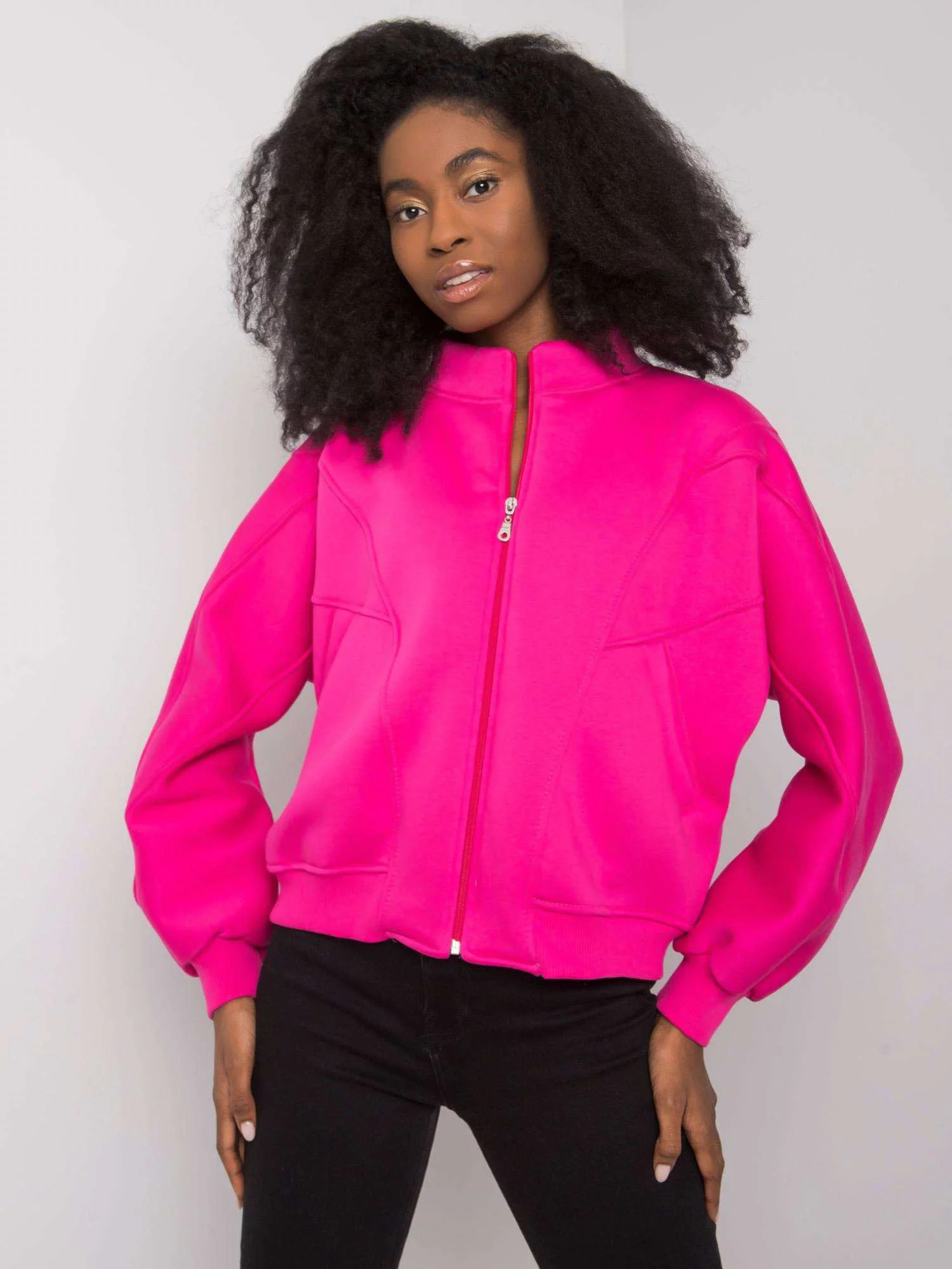 Dámská mikina EM-BL-703.17 fuchsie - FPrice fuchsia L/XL (obrázek 3)