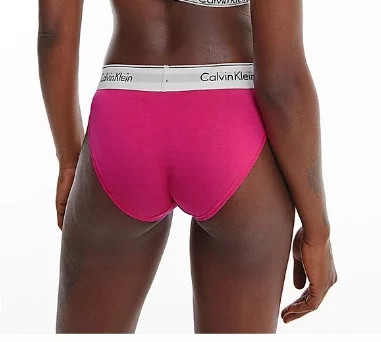 Dámské kalhotky F3787E VGY - tmavě růžová - Calvin Klein S tmavě růžová (obrázek 3)