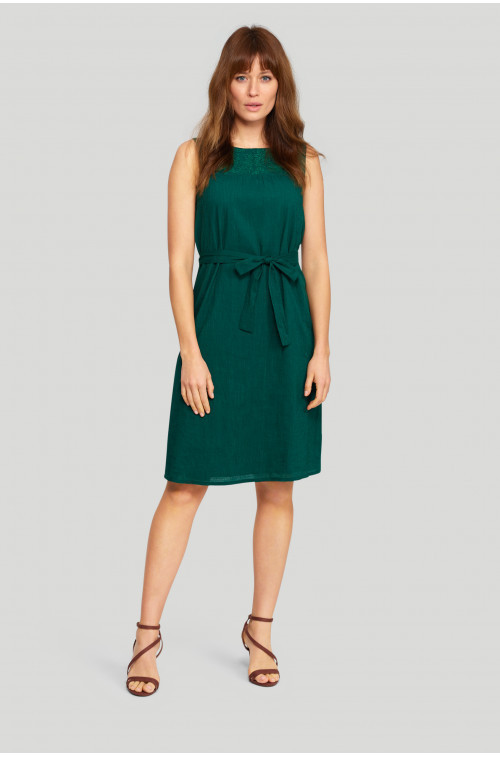 Dámské šaty SUK586 - Greenpoint 38/M tmavě zelená