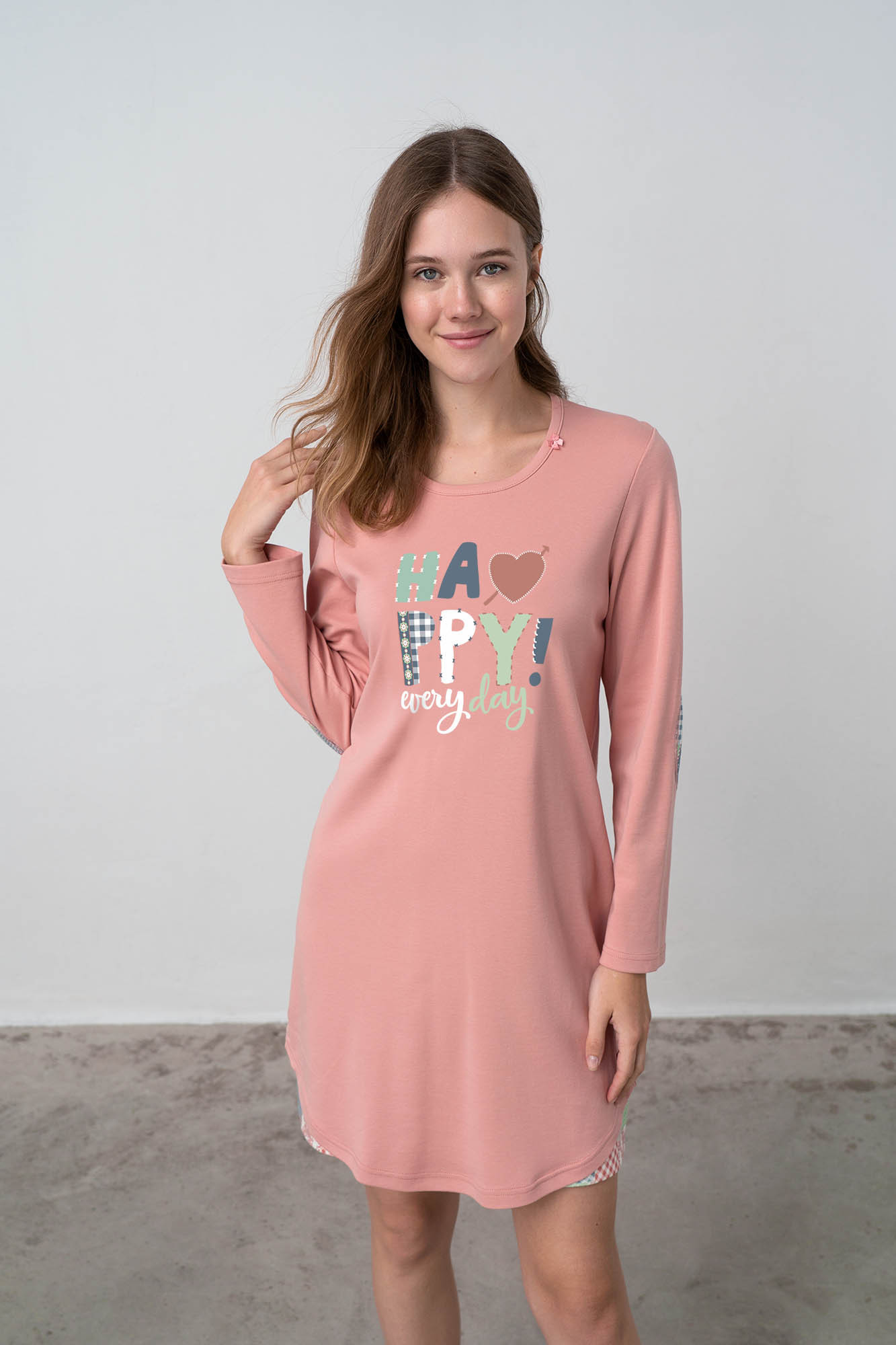 Dámská noční košile model 17647096 růžová L - Vamp