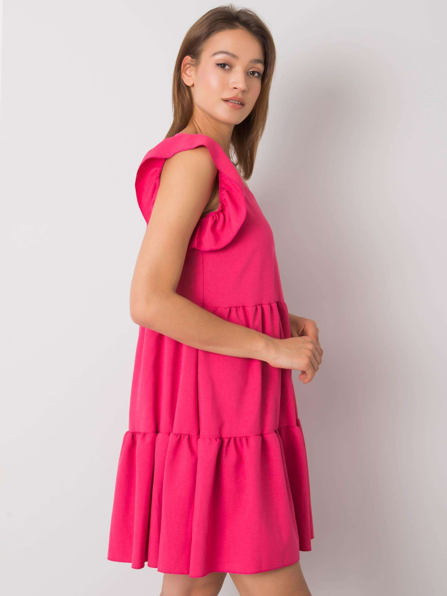 Dámské šaty WN - SK - 704.83 - Rue Paris tmavě růžová M