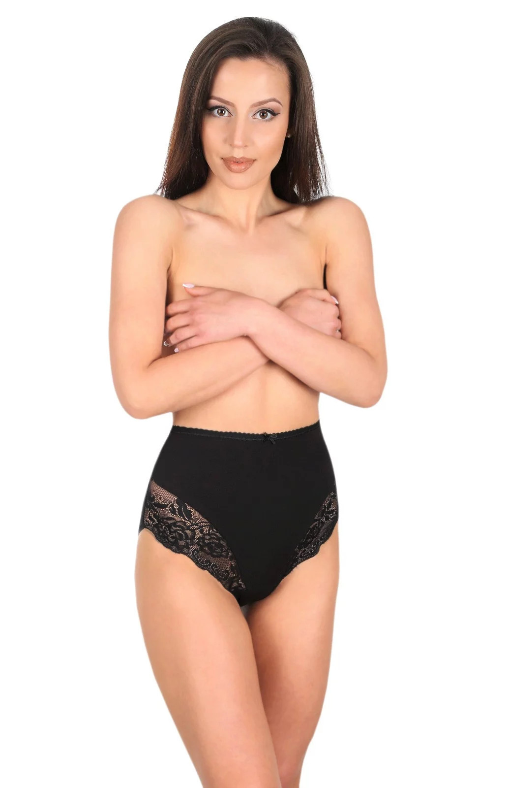 Dámske nohavičky Tessa Black - Funny Day 3XL černá