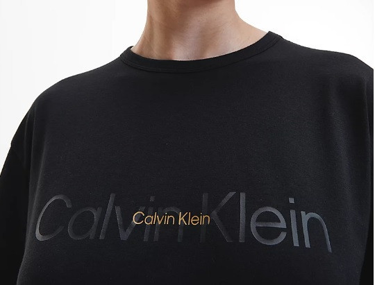 Dámské pyžamo QS6916E UB1 černá - Calvin Klein černá L
