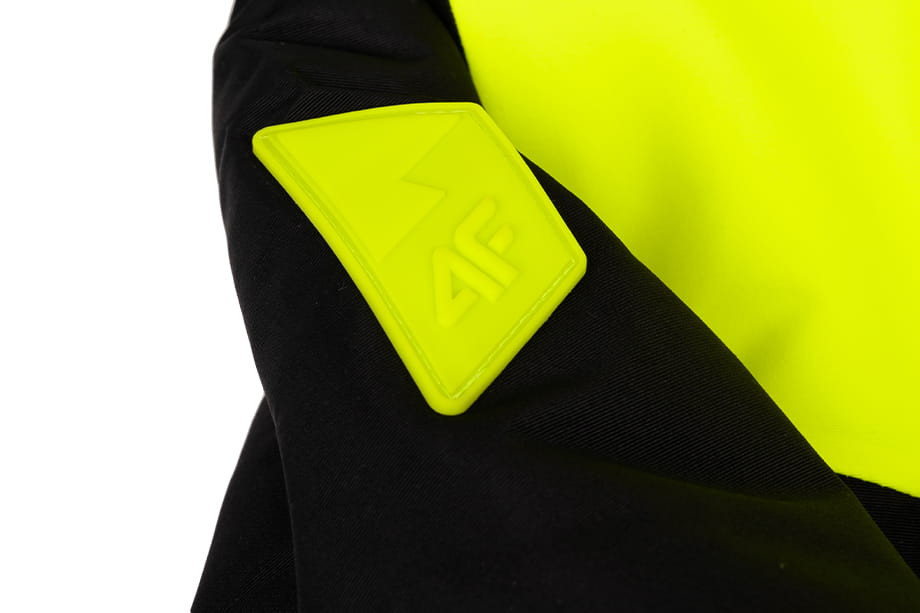 Dětská lyžařská bunda HJZ21-JKUMN001A - 4F Neon žlutá-černá 128