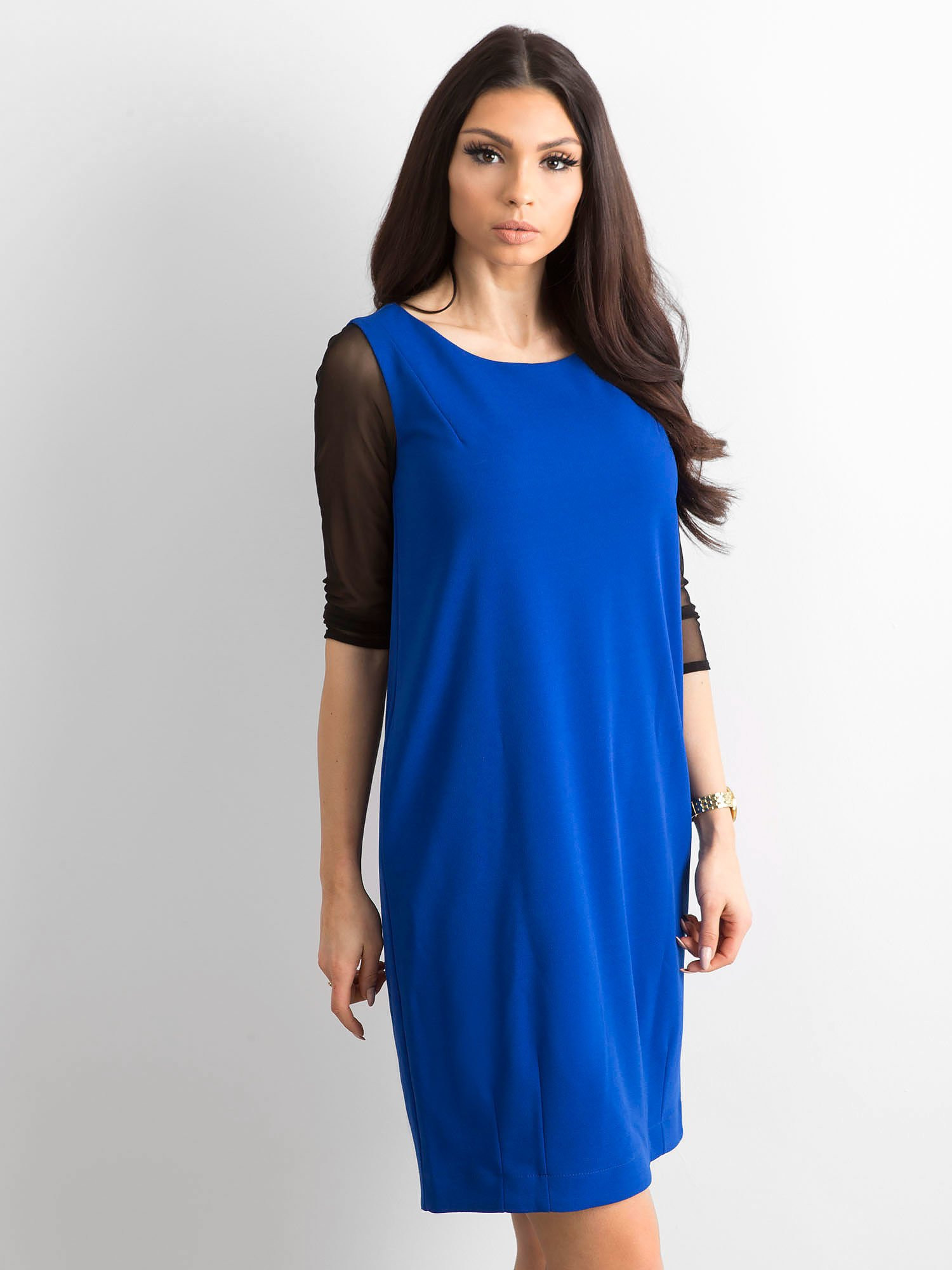 Dámské šaty SK-889 - FPrice Velikost: 36, Barvy: Královská modř