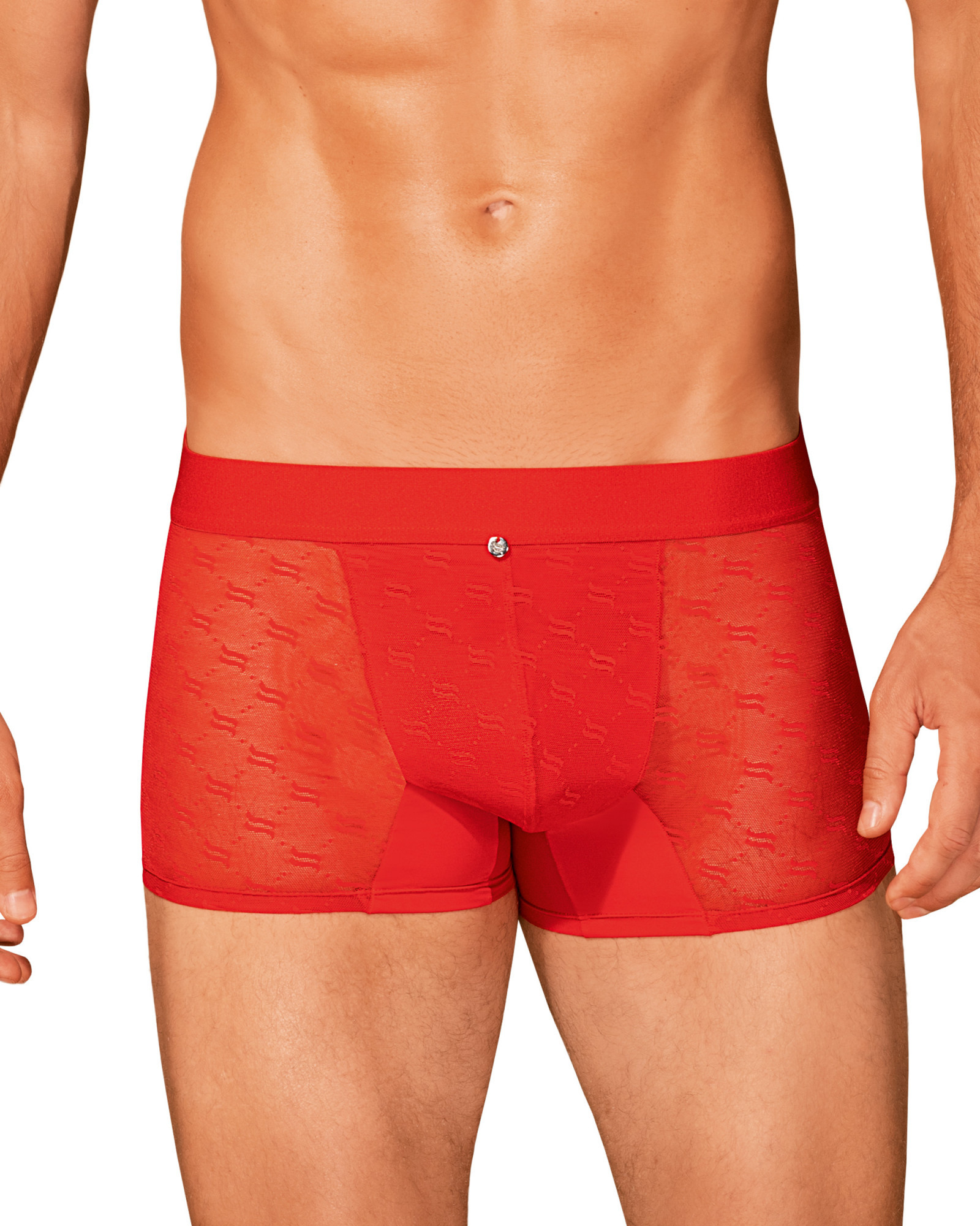 Pánské boxerky model 17833076 boxer shorts červená L/XL - Obsessive