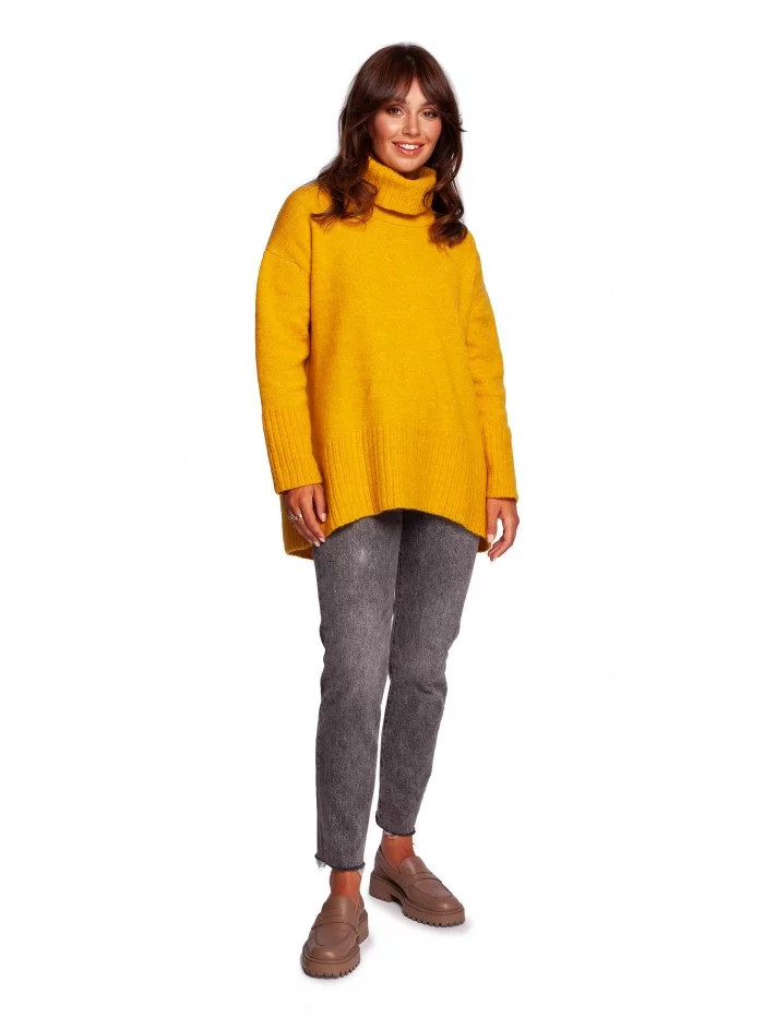 Mikina s rolákem a pulovrem BK086 - BeWear L/XL Žlutá (obrázek 13)
