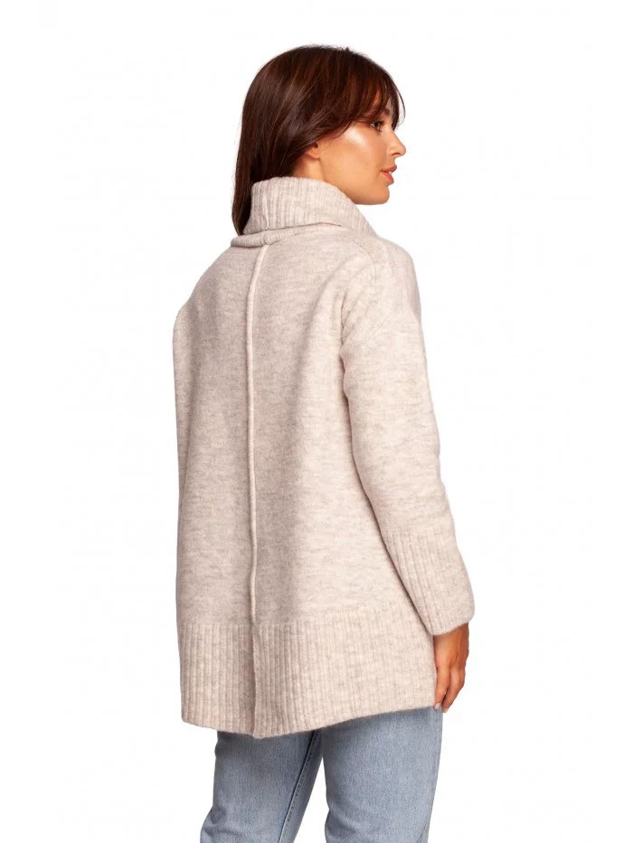 Mikina s rolákem a pulovrem BK086 - BeWear L/XL Žlutá (obrázek 5)