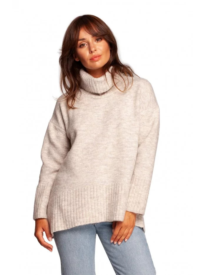 Mikina s rolákem a pulovrem BK086 - BeWear L/XL Žlutá (obrázek 19)