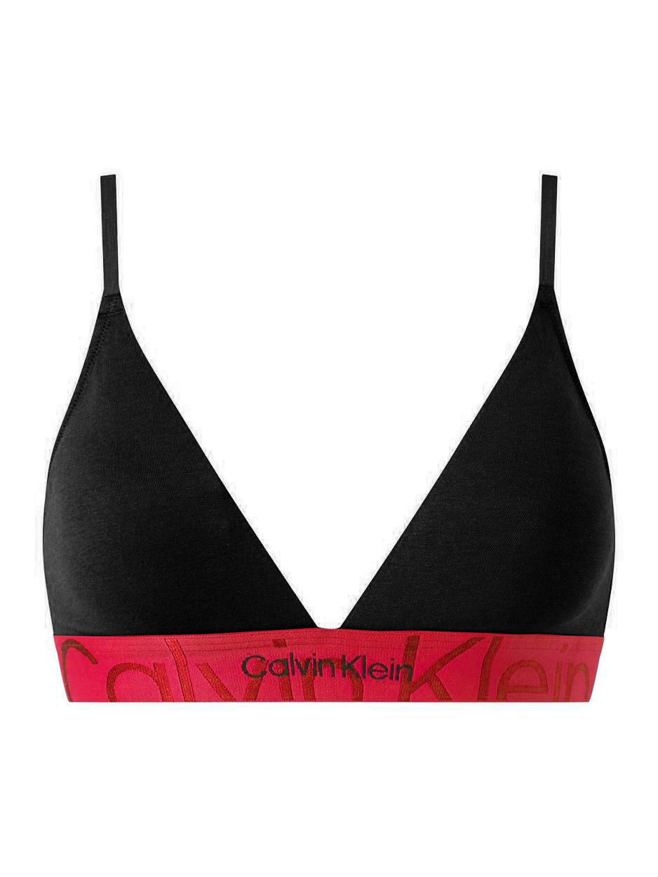Dámská podprsenka QF6990E 66Z černá/růžová - Calvin Klein černá-růžová XS