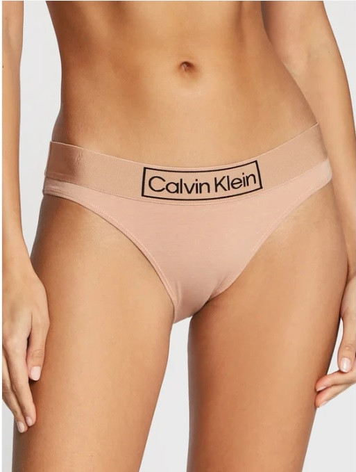Dámské kalhotky Heritage béžová model 17911037 - Calvin Klein Velikost: L, Barvy: béžová