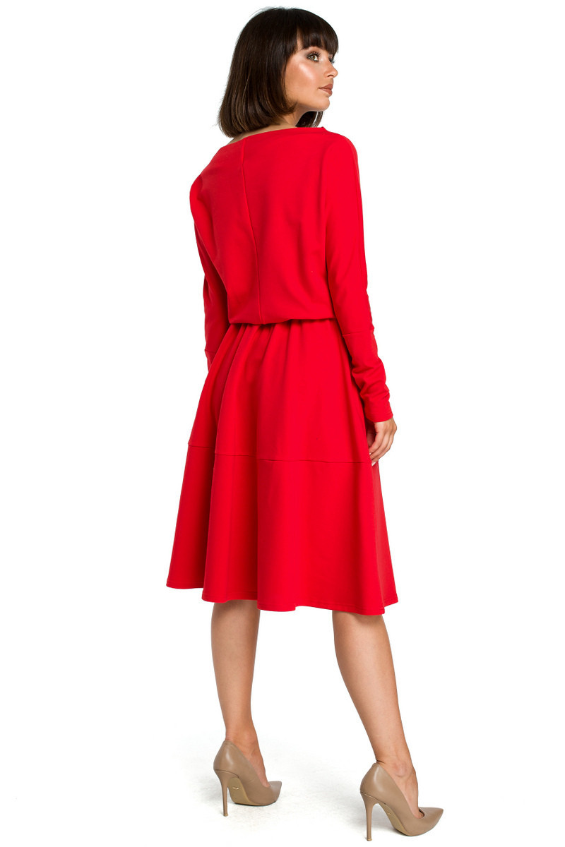 Dámské šaty B087 - BeWear červená L