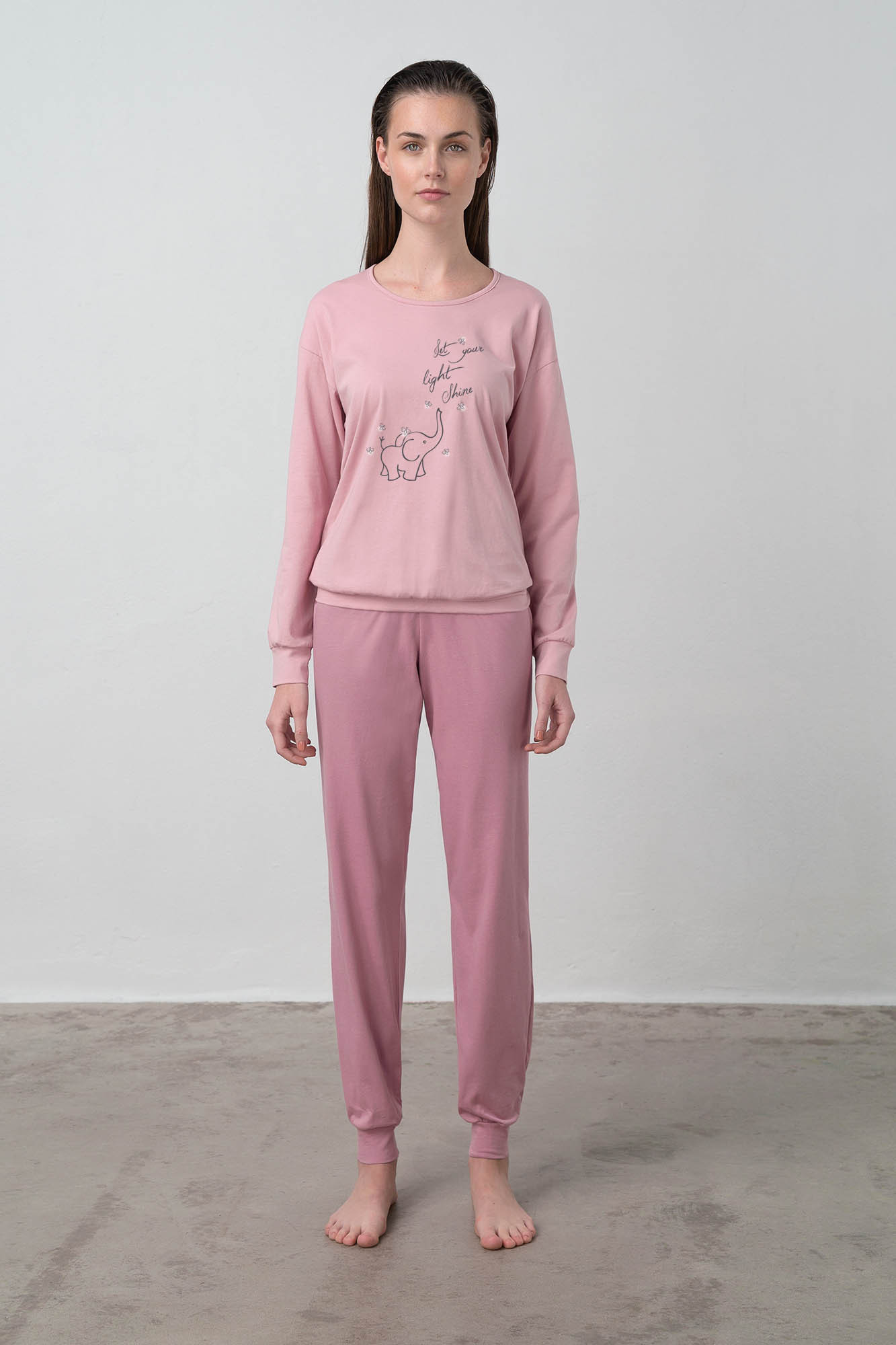 Dámské pyžamo 15973 - Vamp staro-růžová S