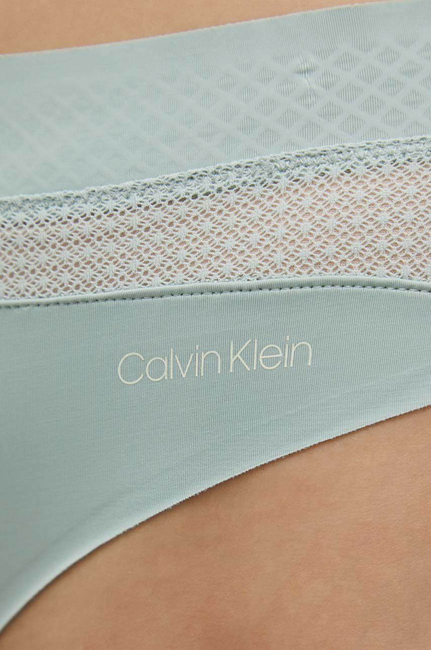 Dámská tanga mátová model 17995341 - Calvin Klein Velikost: S, Barvy: mátová