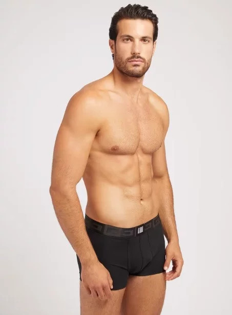 Pánské boxerky 3 pack U3BG01K6YW0 P84S černá/khaki - Guess khaki-černá L (obrázek 3)