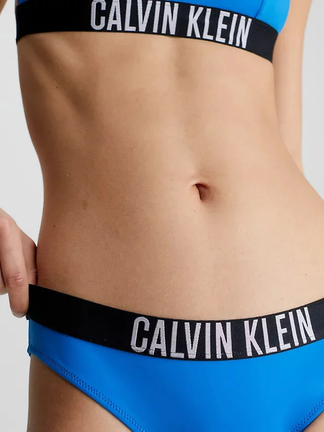 Dámský spodní díl bikin KW0KW01983 C4X modrá - černá - Calvin Klein L (obrázek 3)